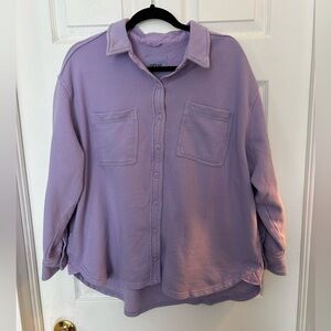 Aerie Lavender Button Down